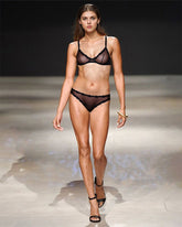 Sheer Tulle Demi Bra Panty Set